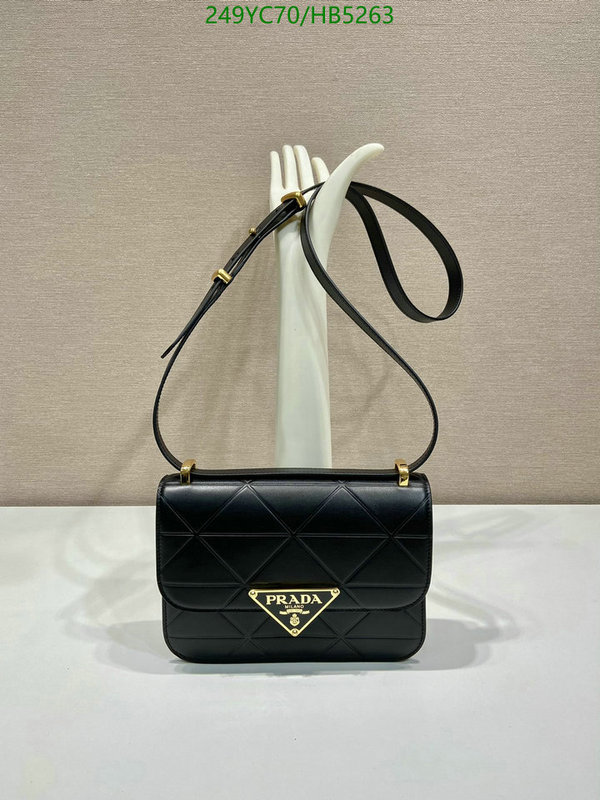 Prada Bag-(Mirror)-Diagonal-,Code: HB5263,$: 249USD