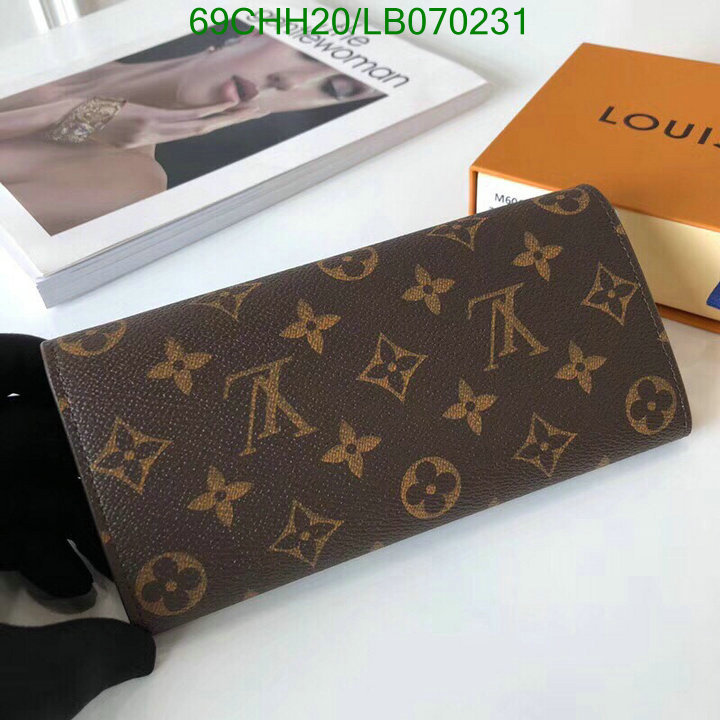 LV Bags-(Mirror)-Wallet-,Code: LB070231,$: 69USD