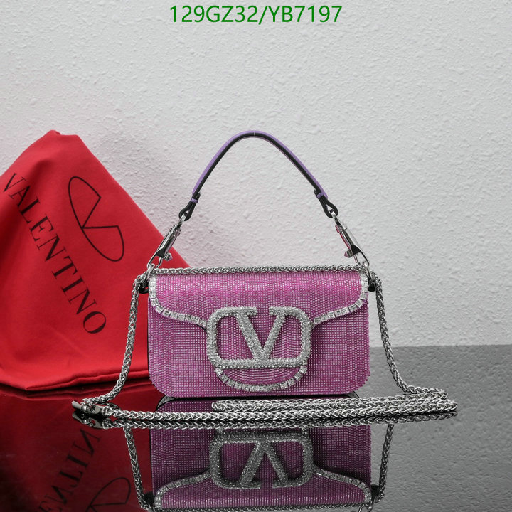 Valentino Bag-(4A)-LOC-V Logo ,Code: YB7197,$: 129USD