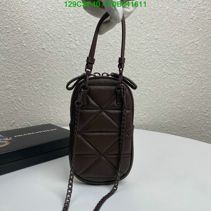 Prada Bag-(Mirror)-Diagonal-,Code: PDB041611,$: 129USD