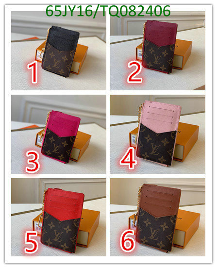 LV Bags-(Mirror)-Wallet-,Code: TQ082406,$: 65USD