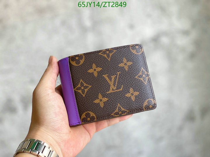 LV Bags-(Mirror)-Wallet-,Code: ZT2849,$: 65USD