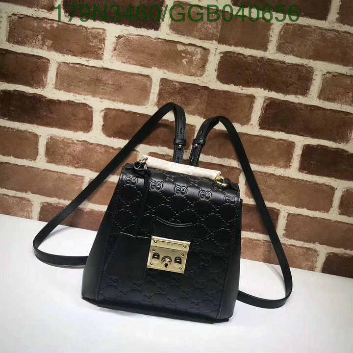 Gucci Bag-(Mirror)-Backpack-,Code:GGB040656,$: 179USD