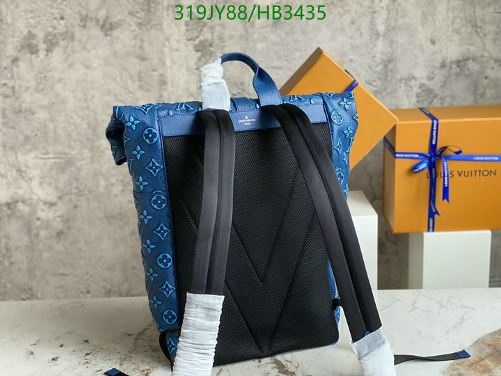 LV Bags-(Mirror)-Backpack-,Code: HB3435,$: 319USD