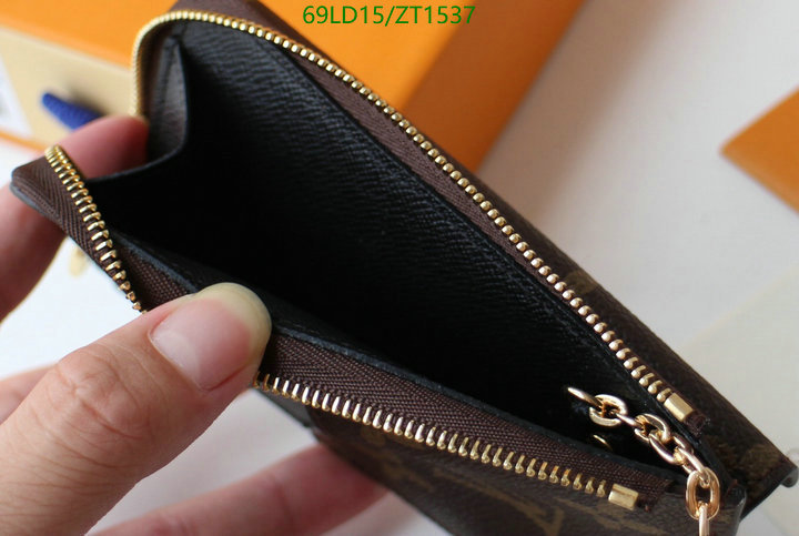 LV Bags-(Mirror)-Wallet-,Code: ZT1537,$: 69USD