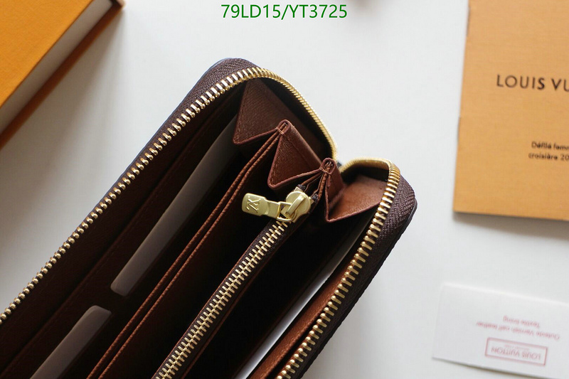 LV Bags-(Mirror)-Wallet-,Code: YT3725,$: 79USD