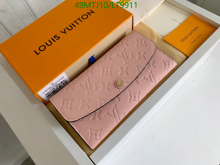 LV Bags-(4A)-Wallet-,Code: LT9911,$: 49USD