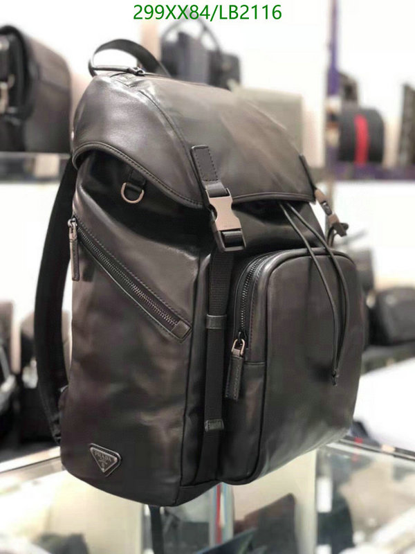 Prada Bag-(Mirror)-Backpack-,Code: LB2116,$: 299USD