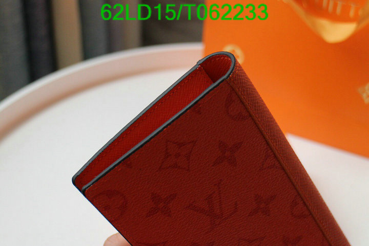 LV Bags-(Mirror)-Wallet-,Code: T062233,$: 62USD