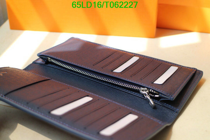 LV Bags-(Mirror)-Wallet-,Code: T062227,$: 65USD