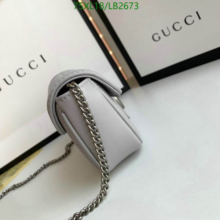 Gucci Bag-(4A)-Marmont,Code: LB2673,$: 75USD