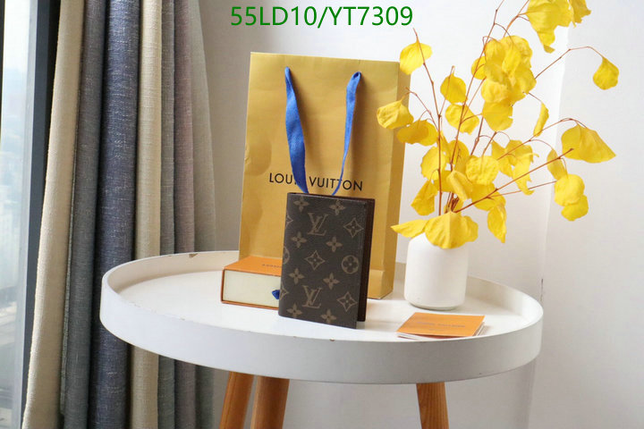 LV Bags-(Mirror)-Wallet-,Code: YT7309,$: 55USD
