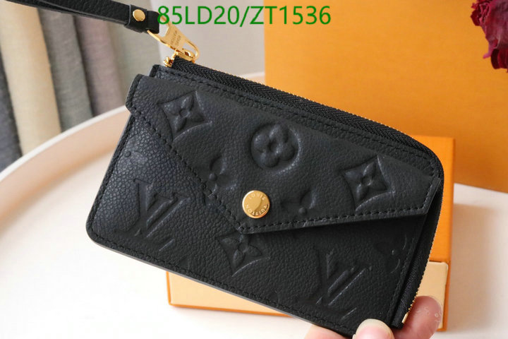 LV Bags-(Mirror)-Wallet-,Code: ZT1536,$: 85USD