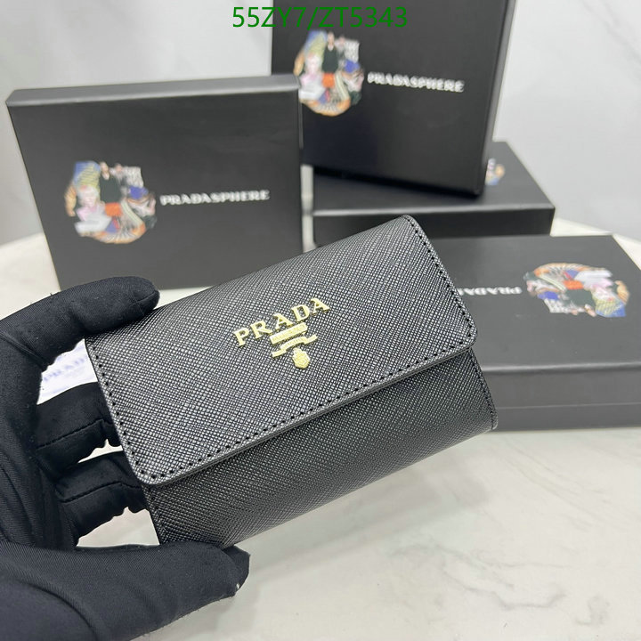 Prada Bag-(4A)-Wallet-,Code: ZT5343,$: 55USD
