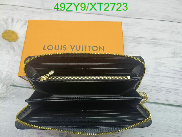 LV Bags-(4A)-Wallet-,Code: XT2723,$: 49USD