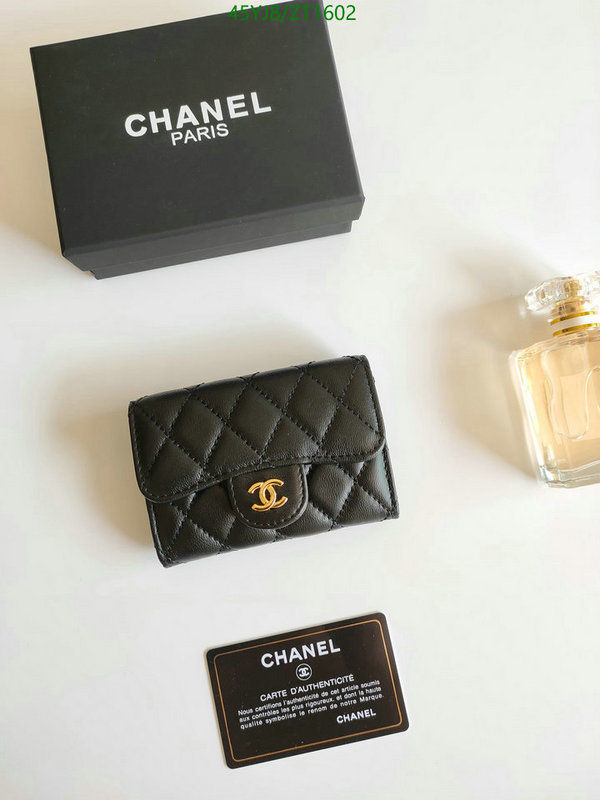 Chanel Bags ( 4A )-Wallet-,Code: ZT1602,$: 45USD