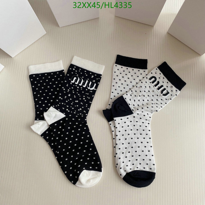 Sock-Miu Miu, Code: HL4335,$: 32USD