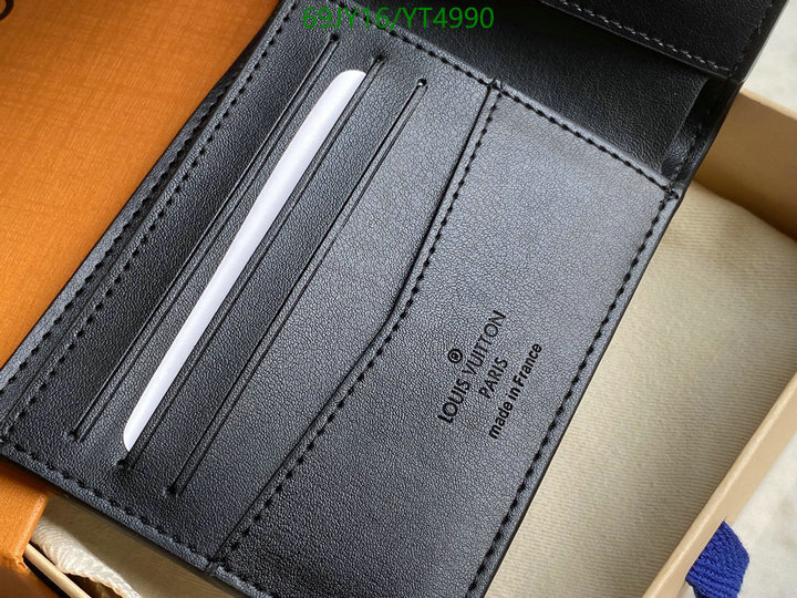 LV Bags-(Mirror)-Wallet-,Code: YT4990,$: 69USD