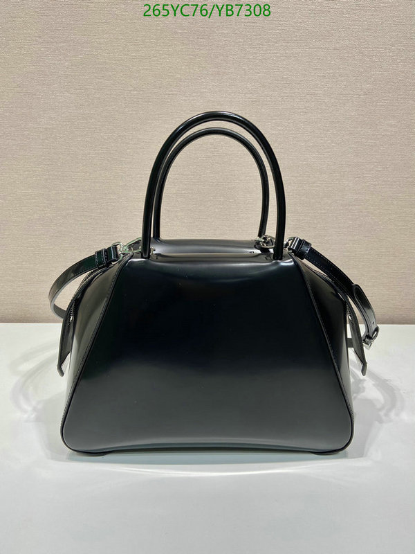 Prada Bag-(Mirror)-Handbag-,Code: YB7308,$: 265USD