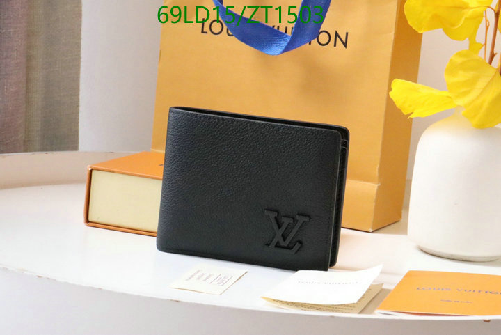 LV Bags-(Mirror)-Wallet-,Code: ZT1503,$: 69USD