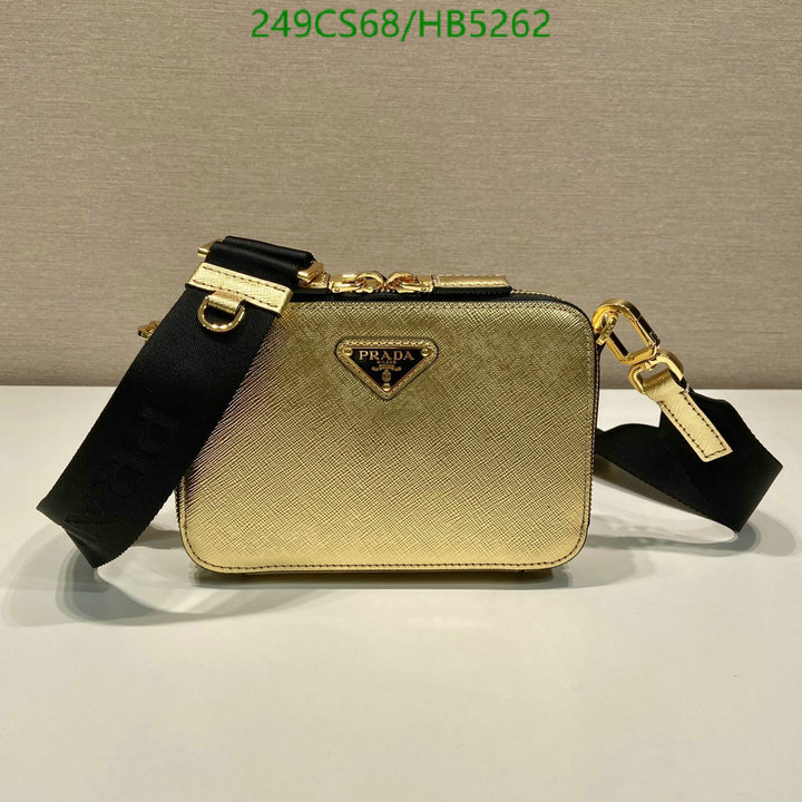 Prada Bag-(Mirror)-Diagonal-,Code: HB5262,$: 249USD