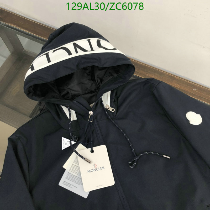 Down jacket Men-Moncler, Code: ZC6078,$: 129USD