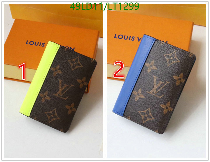 LV Bags-(Mirror)-Wallet-,Code: LT1299,$: 49USD