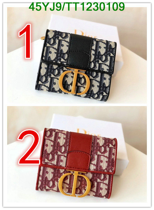 Dior Bags-(4A)-Wallet,Code: TT1230109,$: 45USD