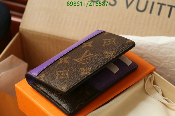 LV Bags-(Mirror)-Wallet-,Code: ZT6587,$: 69USD