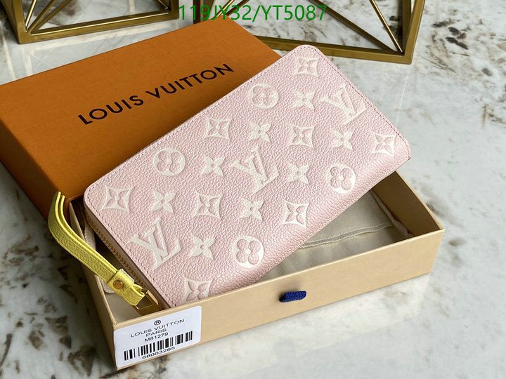 LV Bags-(Mirror)-Wallet-,Code: YT5087,$: 119USD