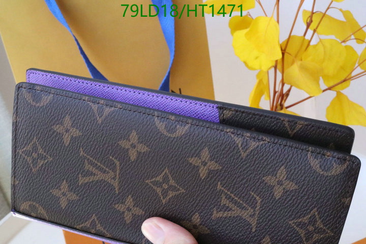 LV Bags-(Mirror)-Wallet-,Code: HT1471,$: 79USD