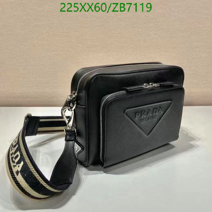Prada Bag-(Mirror)-Diagonal-,Code: ZB7119,$: 225USD