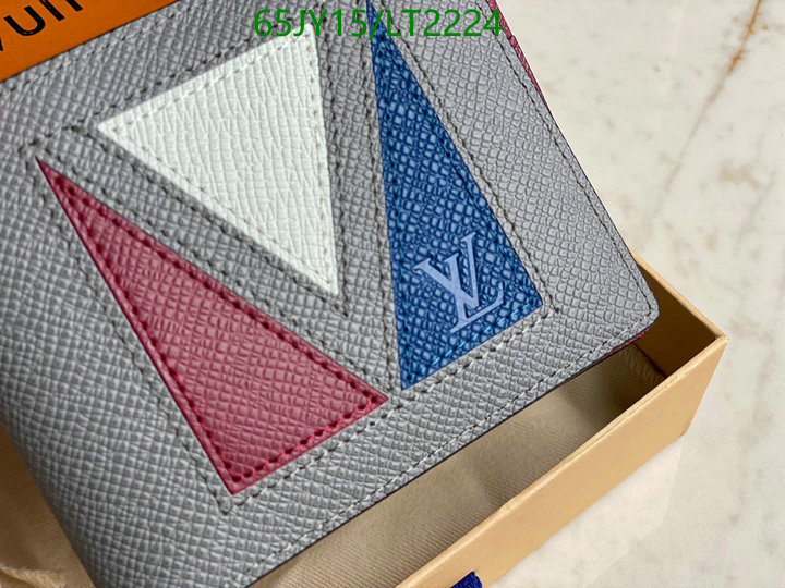 LV Bags-(Mirror)-Wallet-,Code: LT2224,$: 65USD