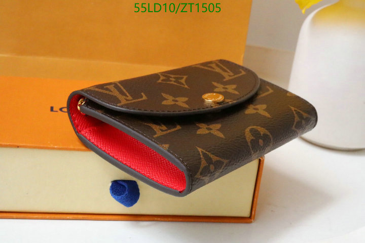 LV Bags-(Mirror)-Wallet-,Code: ZT1505,$: 55USD