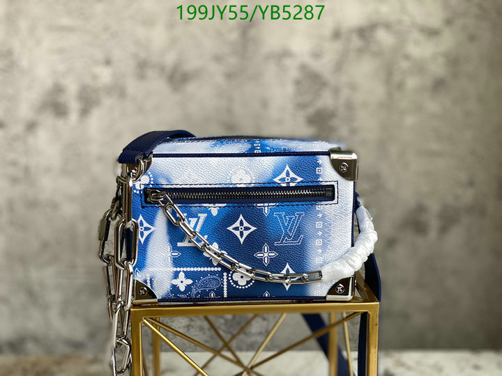 LV Bags-(Mirror)-Petite Malle-,Code: YB5287,$: 199USD