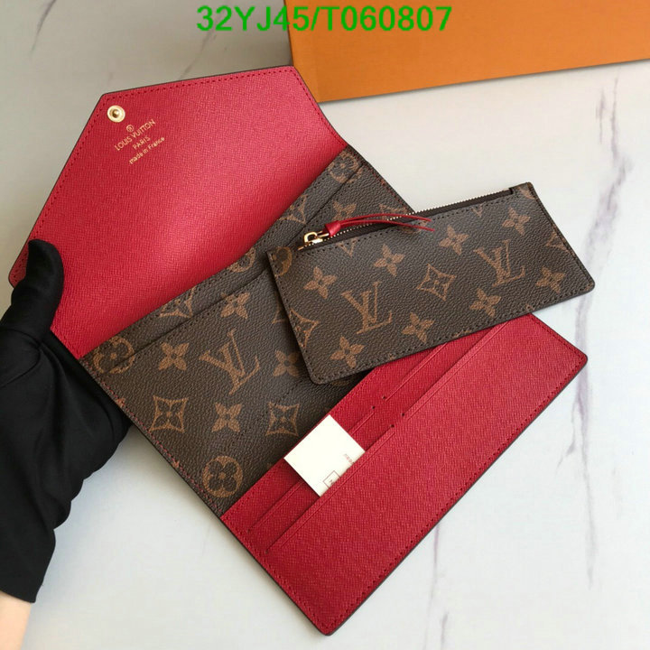 LV Bags-(4A)-Wallet-,Code: T060807,$: 32USD