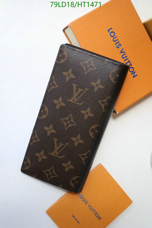 LV Bags-(Mirror)-Wallet-,Code: HT1471,$: 79USD