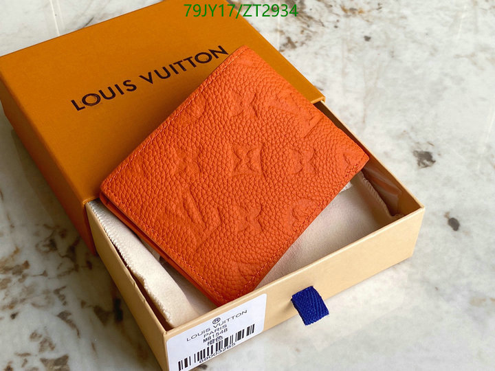 LV Bags-(Mirror)-Wallet-,Code: ZT2934,$: 79USD