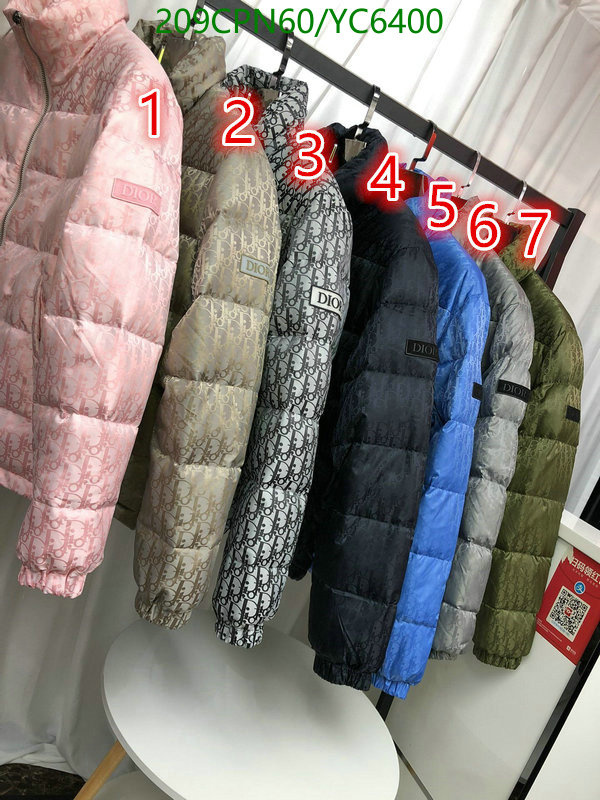 Down jacket Men-Dior, Code: YC6400,$: 209USD