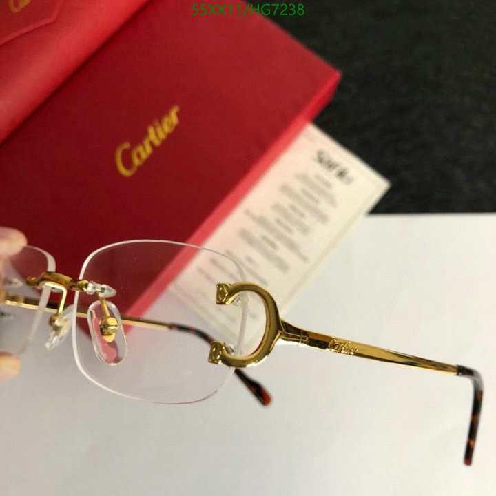Glasses-Cartier, Code: HG7238,$: 55USD