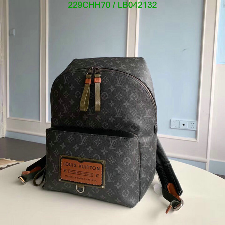 LV Bags-(Mirror)-Backpack-,Code: LB042132,$: 229USD