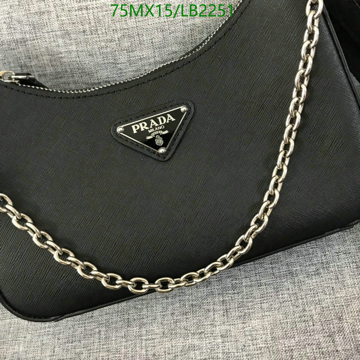 Prada Bag-(4A)-Re-Edition 2005,Code: LB2251,$: 75USD