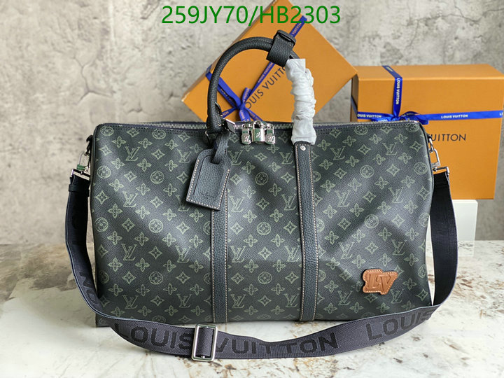 LV Bags-(Mirror)-Keepall BandouliRe 45-50-,Code: HB2303,$: 259USD