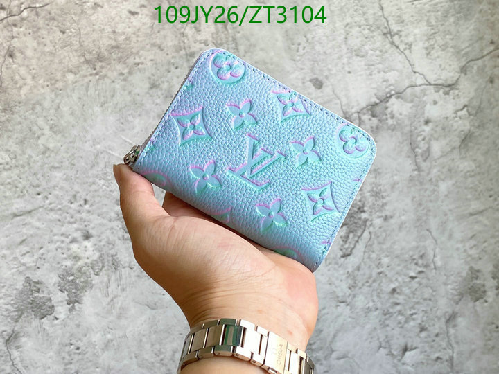 LV Bags-(Mirror)-Wallet-,Code: ZT3104,$: 109USD