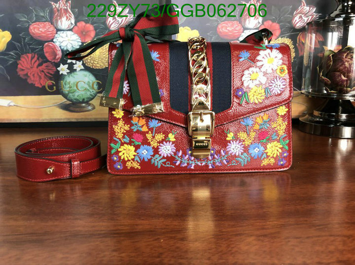 Gucci Bag-(Mirror)-Diagonal-,Code: GGB062706,$: 229USD