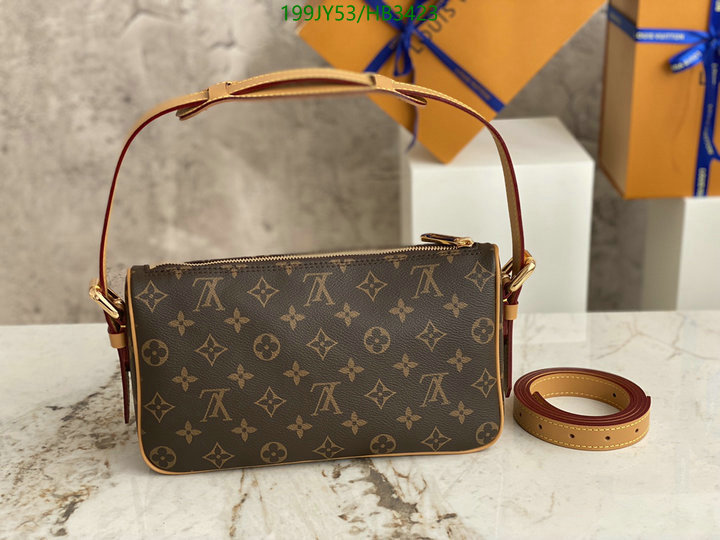 LV Bags-(Mirror)-Handbag-,Code: HB3423,$: 199USD