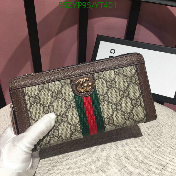 Gucci Bag-(4A)-Wallet-,Code: YT401,$: 55USD