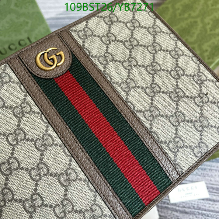 Gucci Bag-(Mirror)-Clutch-,Code: YB7271,$: 109USD