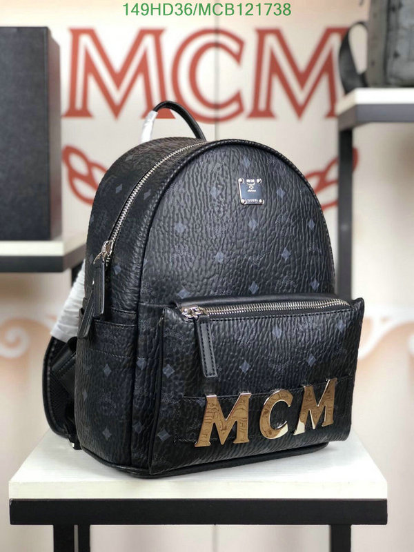 MCM Bag-(Mirror)-Backpack-,Code: MCB121738,$: 149USD