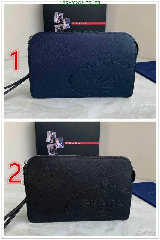 Prada Bag-(Mirror)-Wallet-,Code: LT2103,$: 105USD